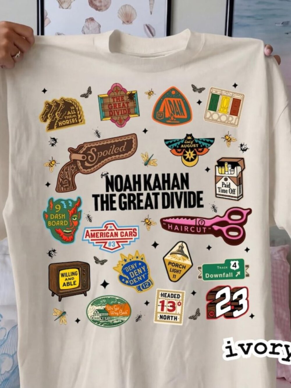 Noah Kahan The The Great Divide Full Tracklist Unisex Cotton T-Shirt, Sweatshirt
